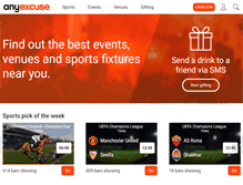 Tablet Screenshot of anyexcuse.com